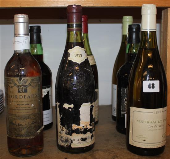 7 bottles of various wine & ports